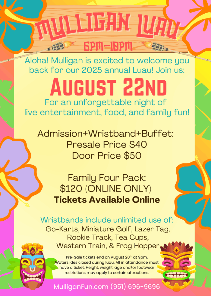 Mulligan Luau Night 2025 SINGLE ADMISSION